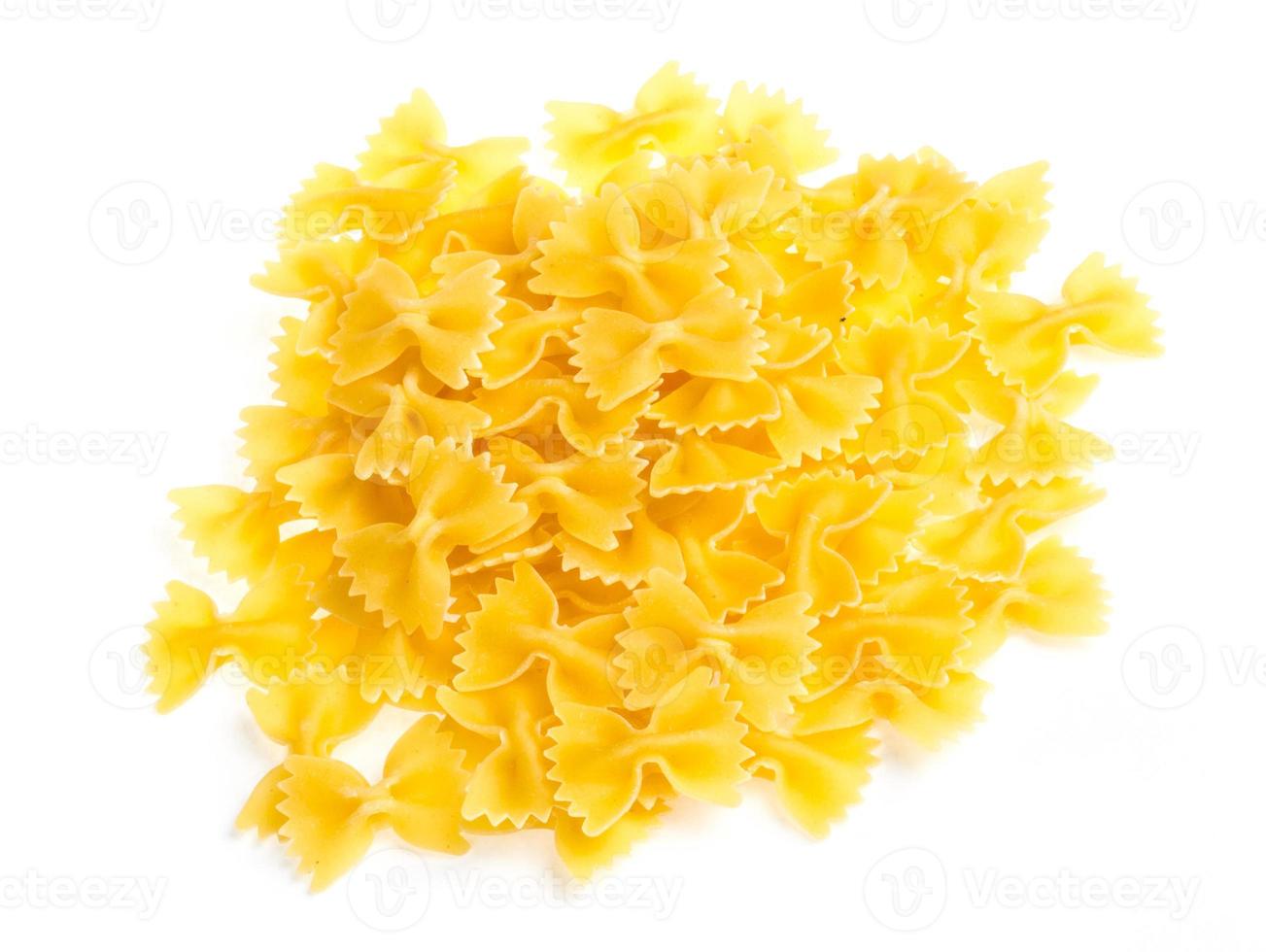 Farfalle-Nudeln, isoliert foto