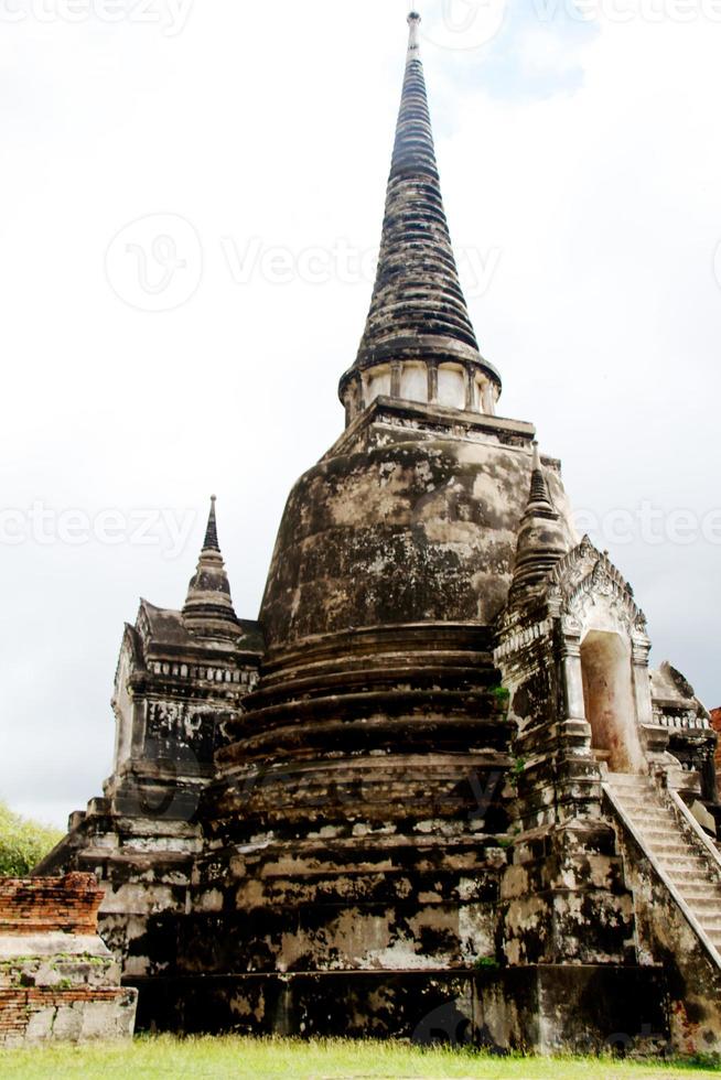 Pagode im Wat Chaiwattanaram Tempel, Ayutthaya, Thailand foto