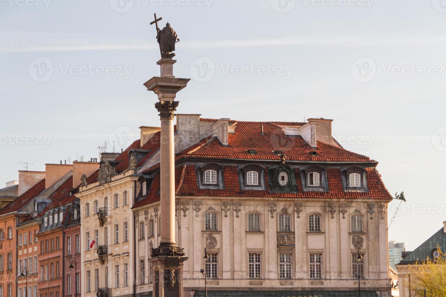 Schlossplatz in Warschau, Polen foto