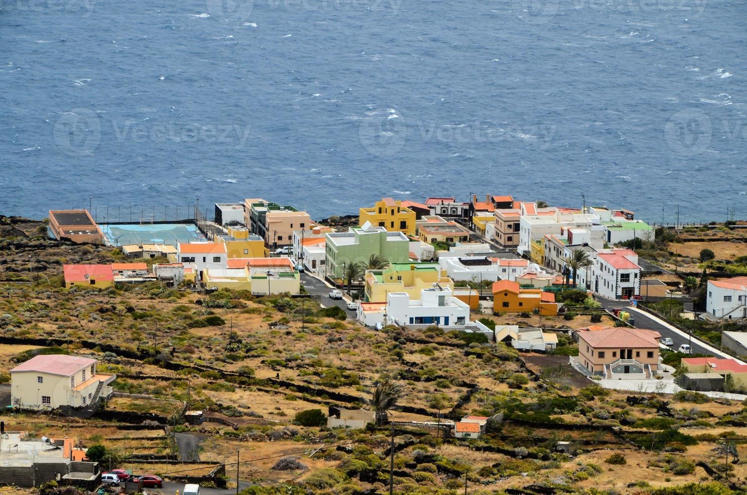 Kanarische Kolonialhäuser auf der Kanareninsel El Hierro foto