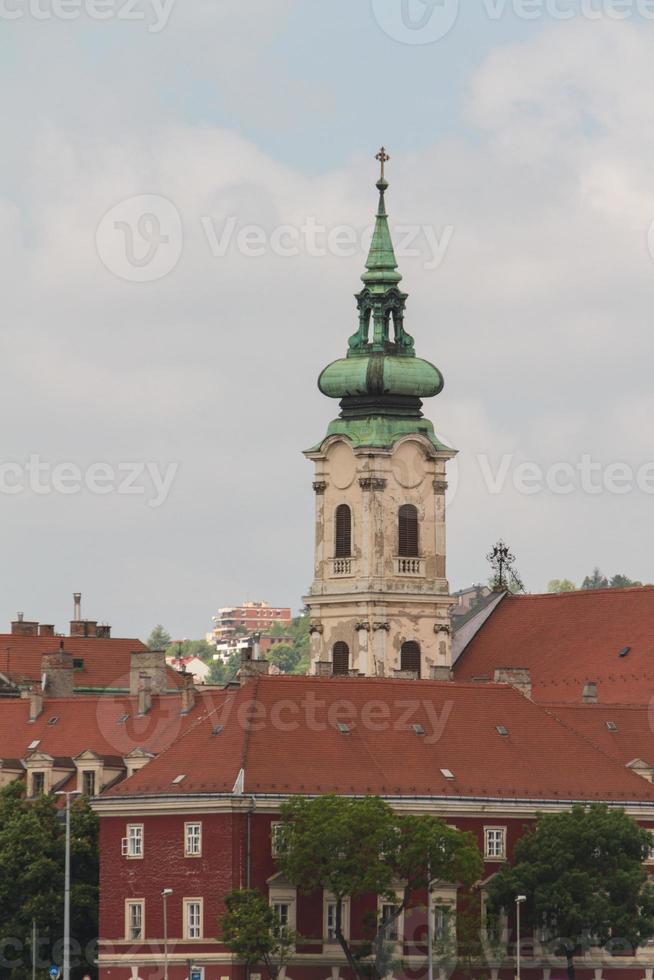 blick auf wahrzeichen in budapest foto