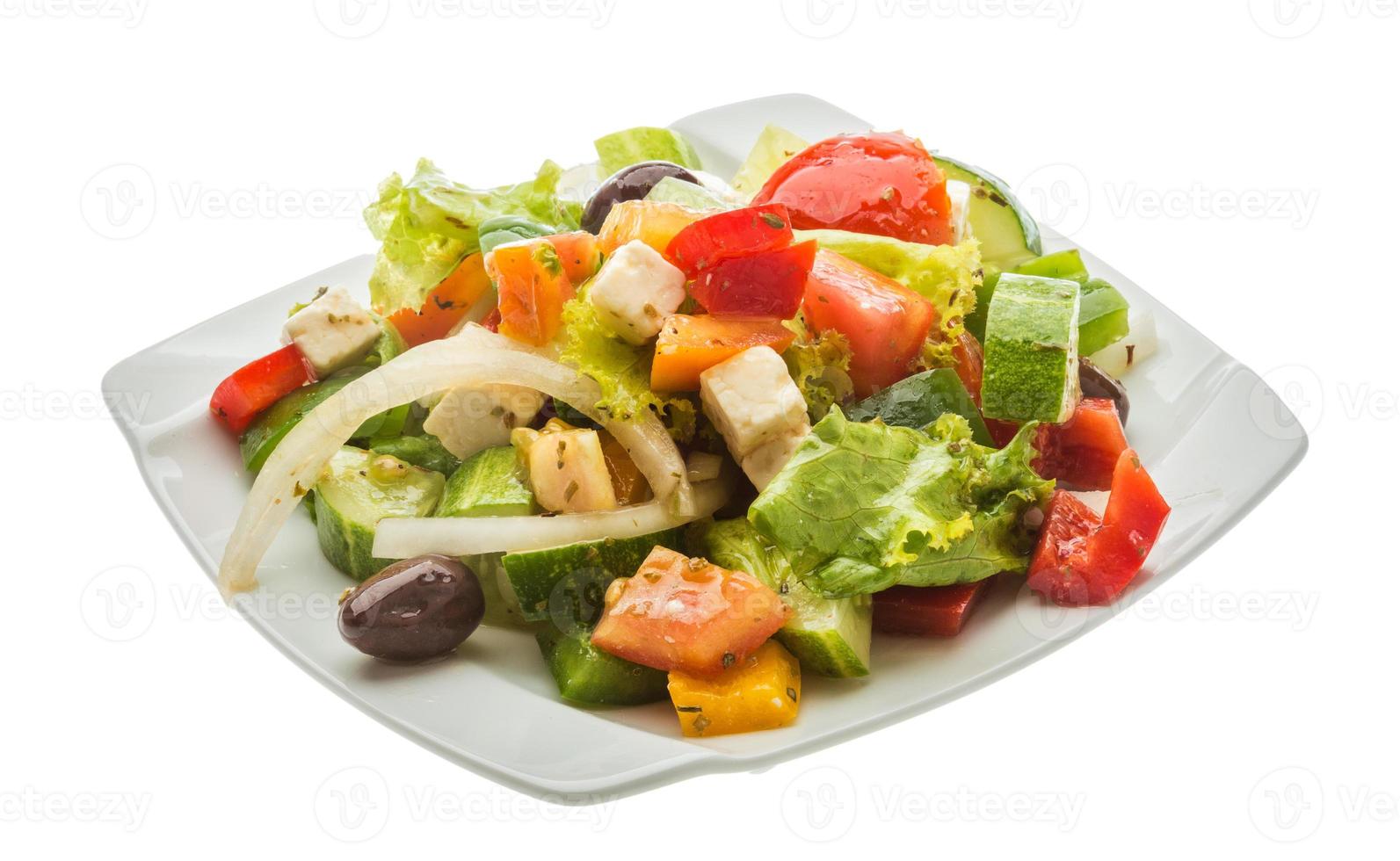 leckerer griechischer salat foto