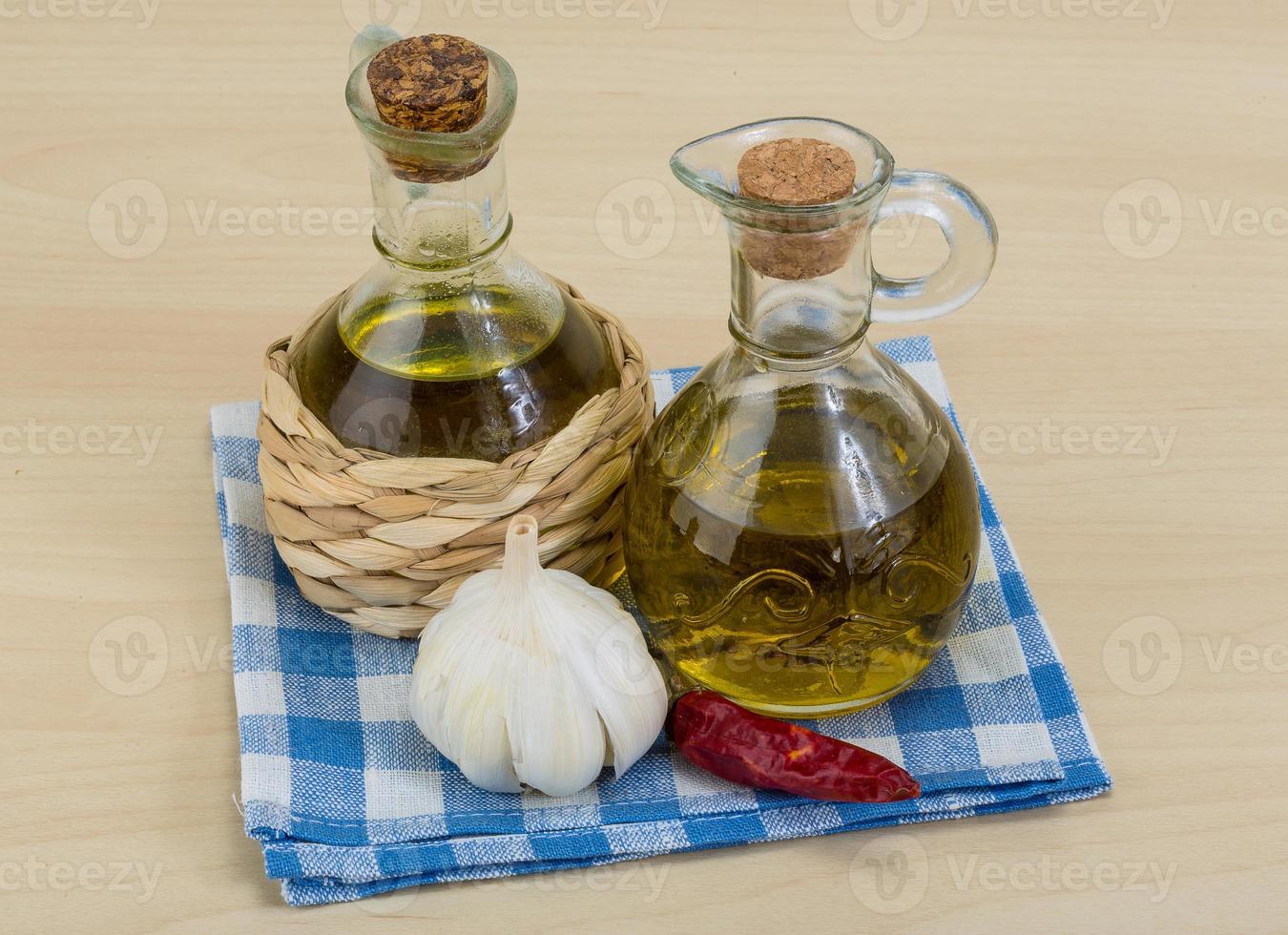 Olivenölflaschen foto
