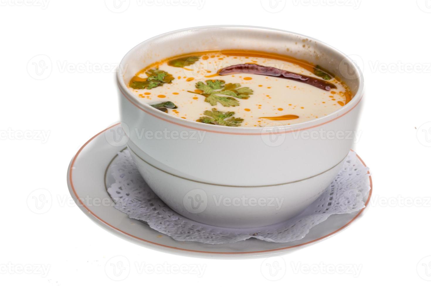 thailändische berühmte Suppe aus Yam foto