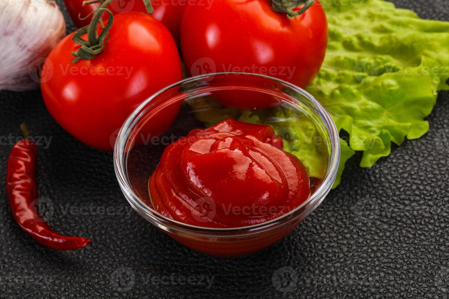 Tomaten-Ketchup-Sauce foto