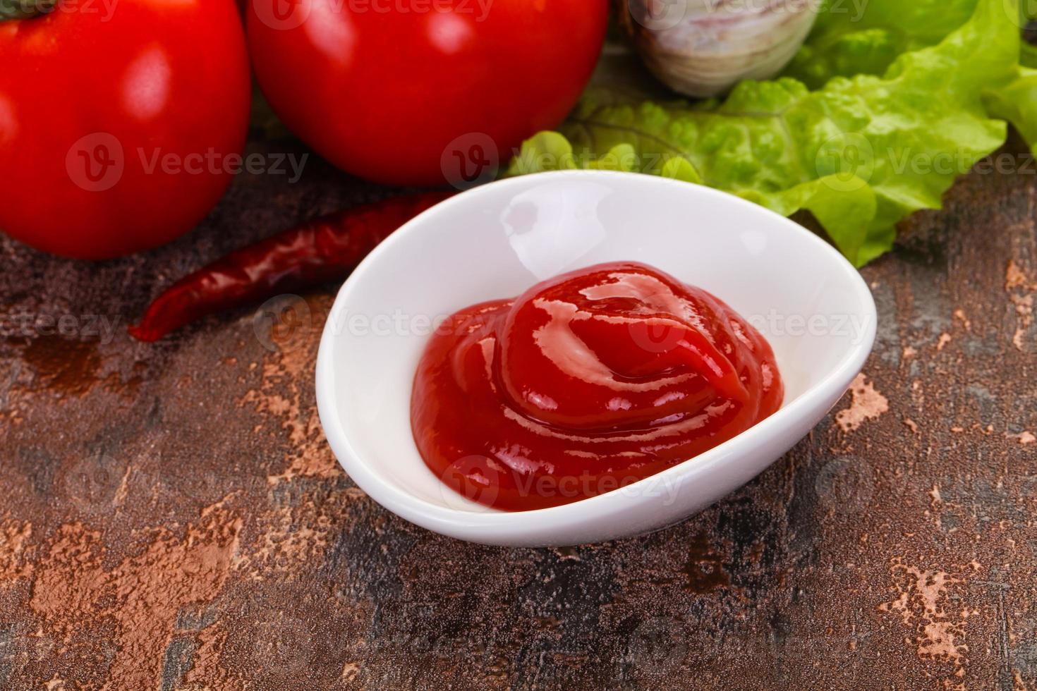 Tomaten-Ketchup-Sauce foto