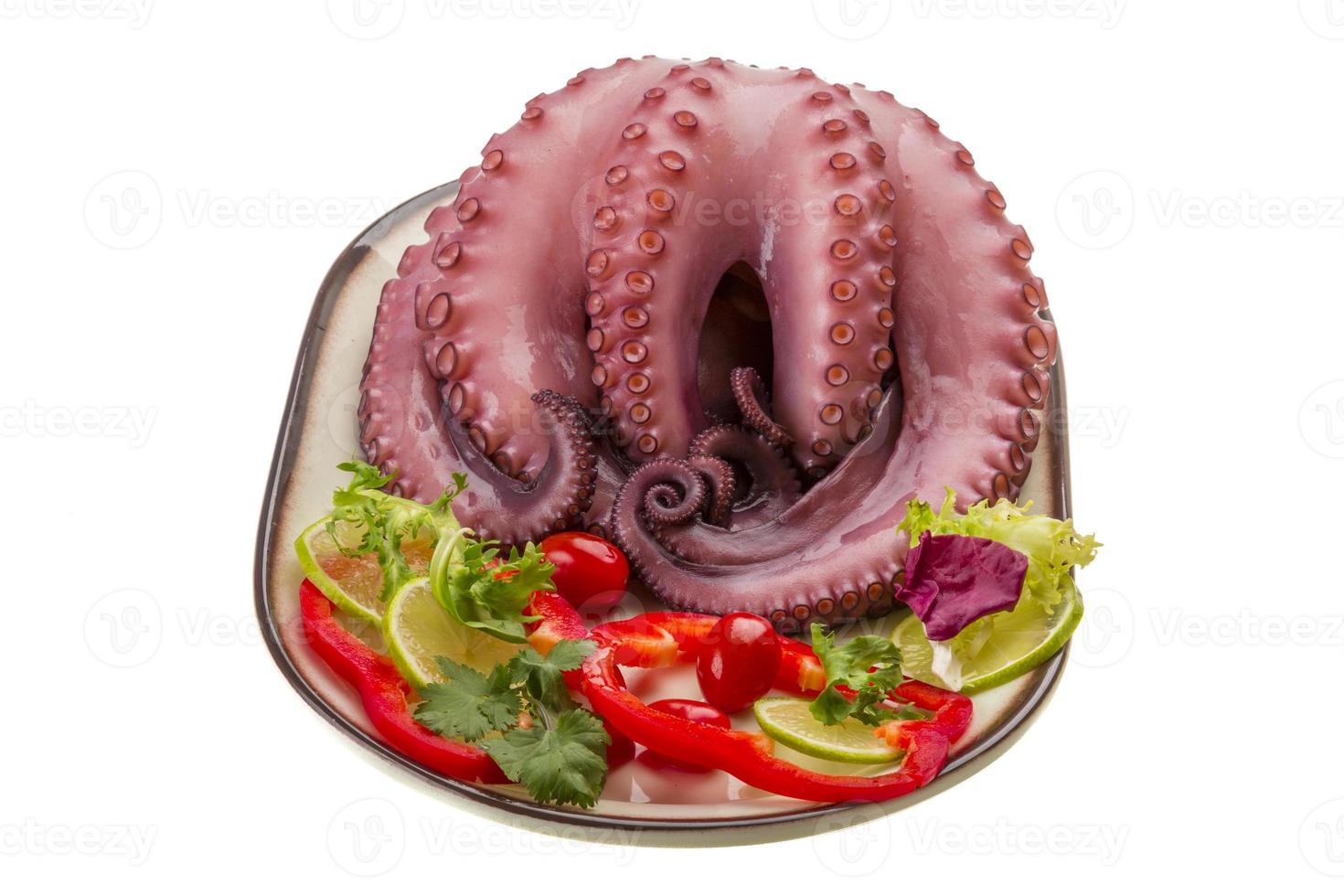 großer gekochter Oktopus foto