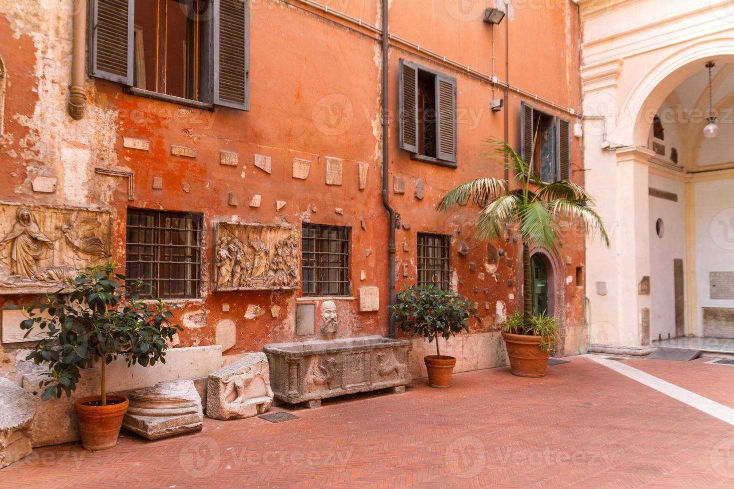 Rom, Italien. typische architektonische Details der Altstadt foto