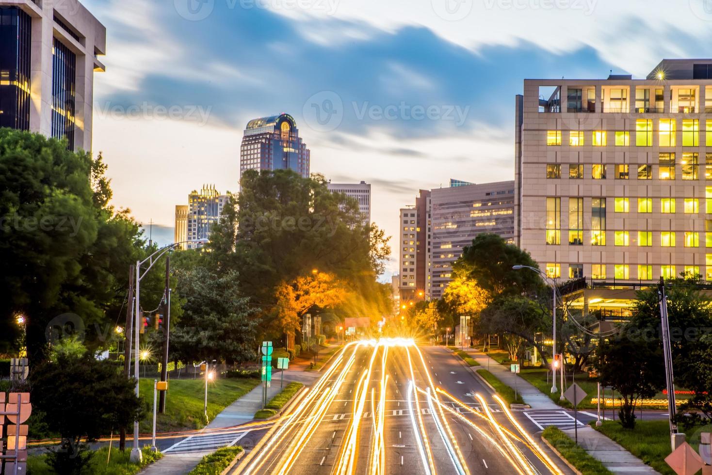 Innenstadt von Charlotte North Carolina Skyline foto