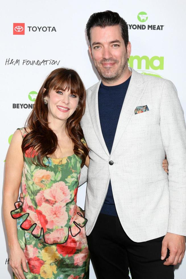 los angeles, 16. oktober - zooey deschanel, jonathan scott bei der umweltmedienvereinigung vergibt am 16. oktober 2021 in van nuys, ca foto