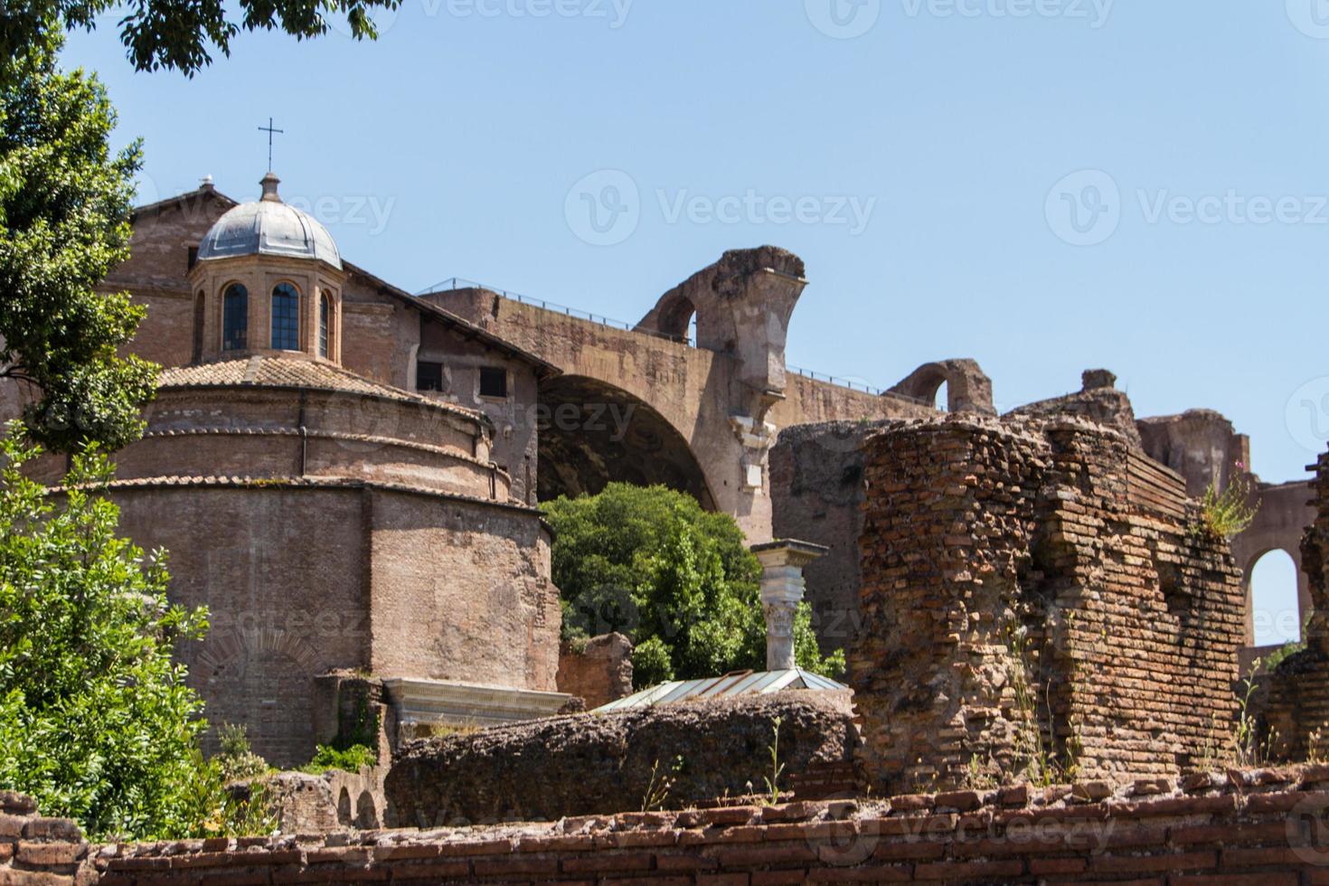 römische ruinen in rom, forum foto