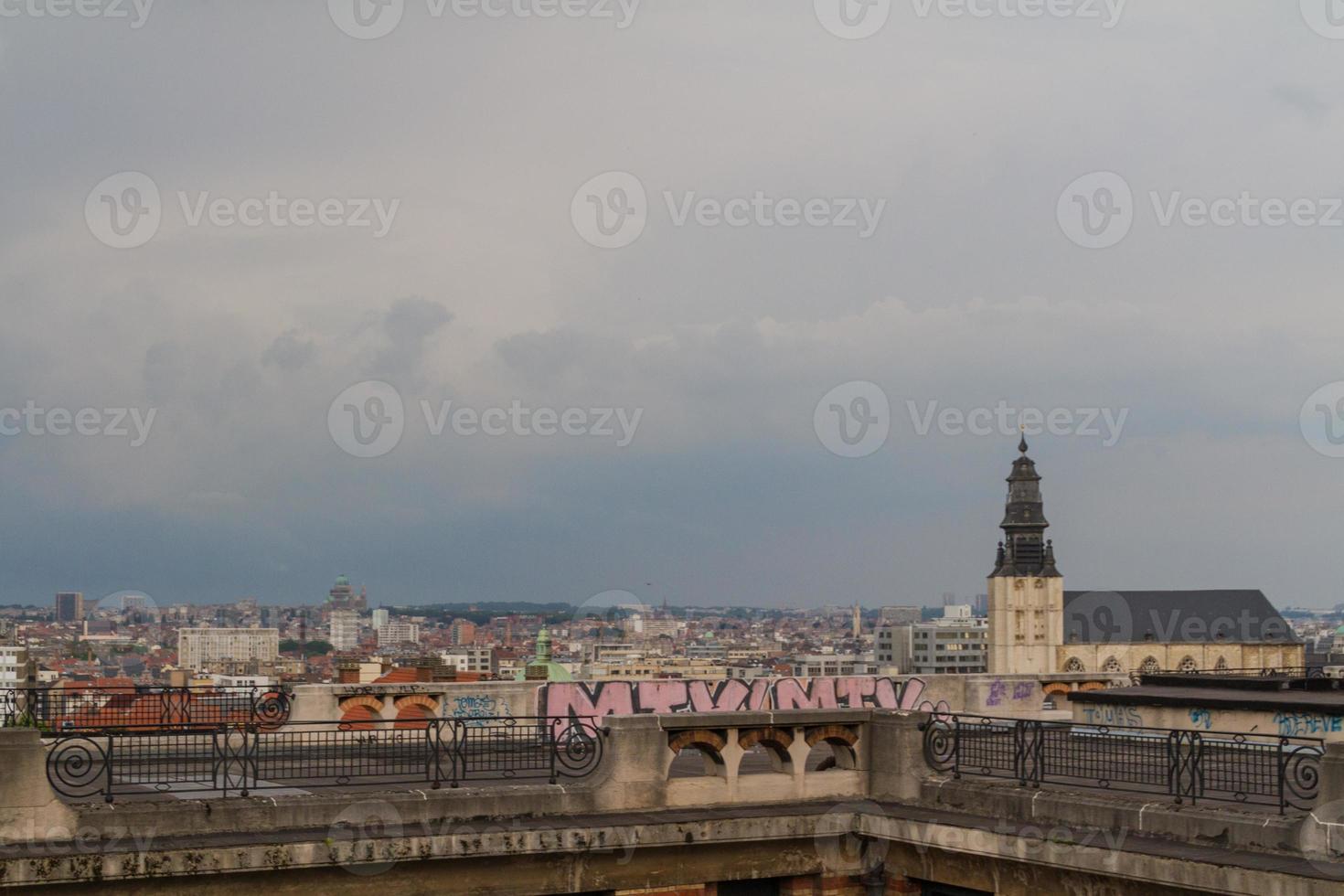 Blick auf die Stadt Brüssel foto