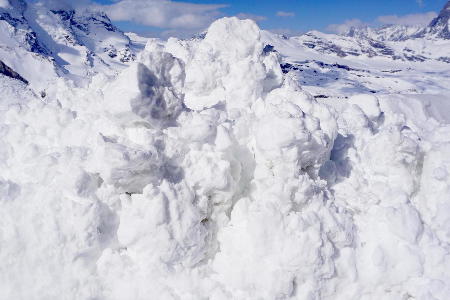 Schnee hautnah foto