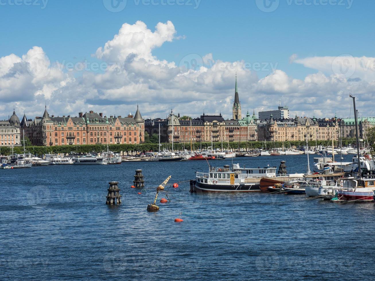 die stadt stockholm in schweden foto