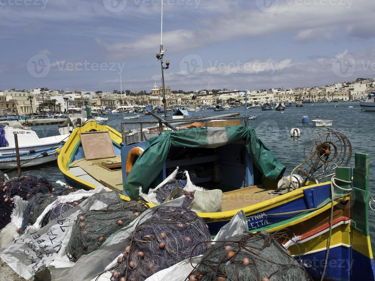 Hafen von Marsaxlokk auf der Insel Malta foto