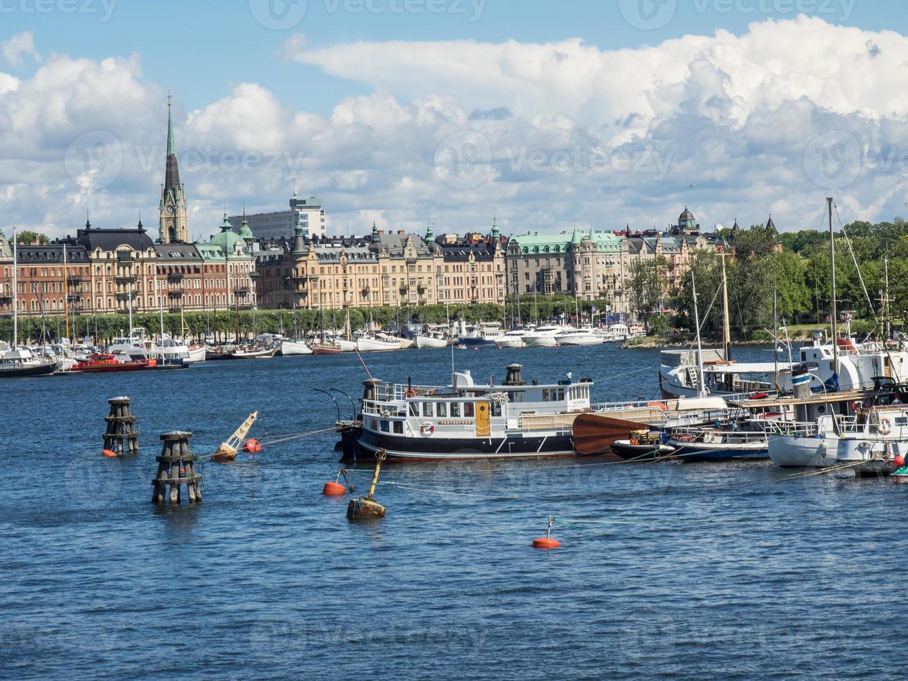 die stadt stockholm in schweden foto