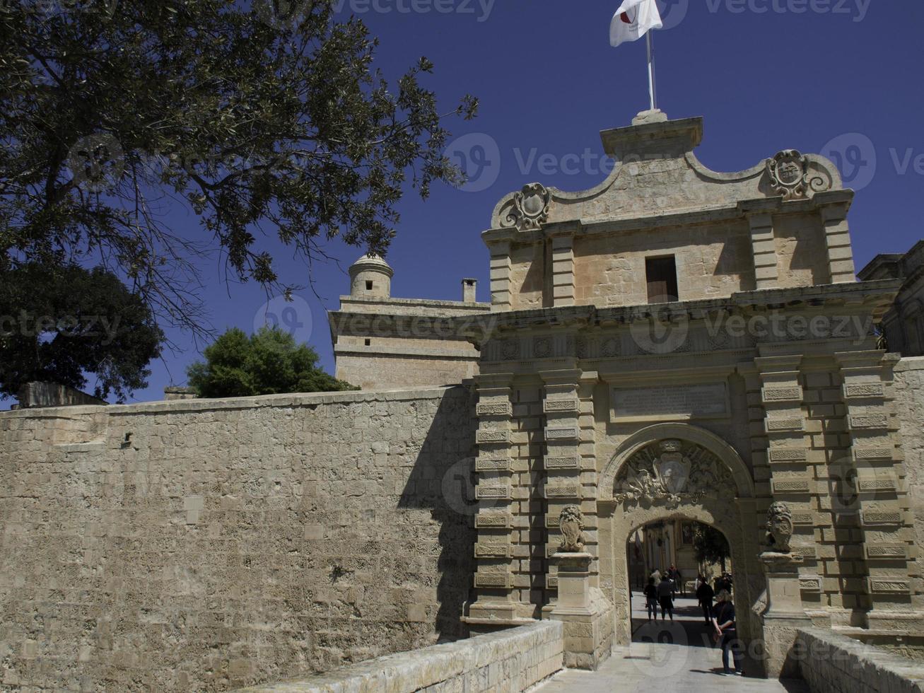 die alte stadt mdina auf malta foto