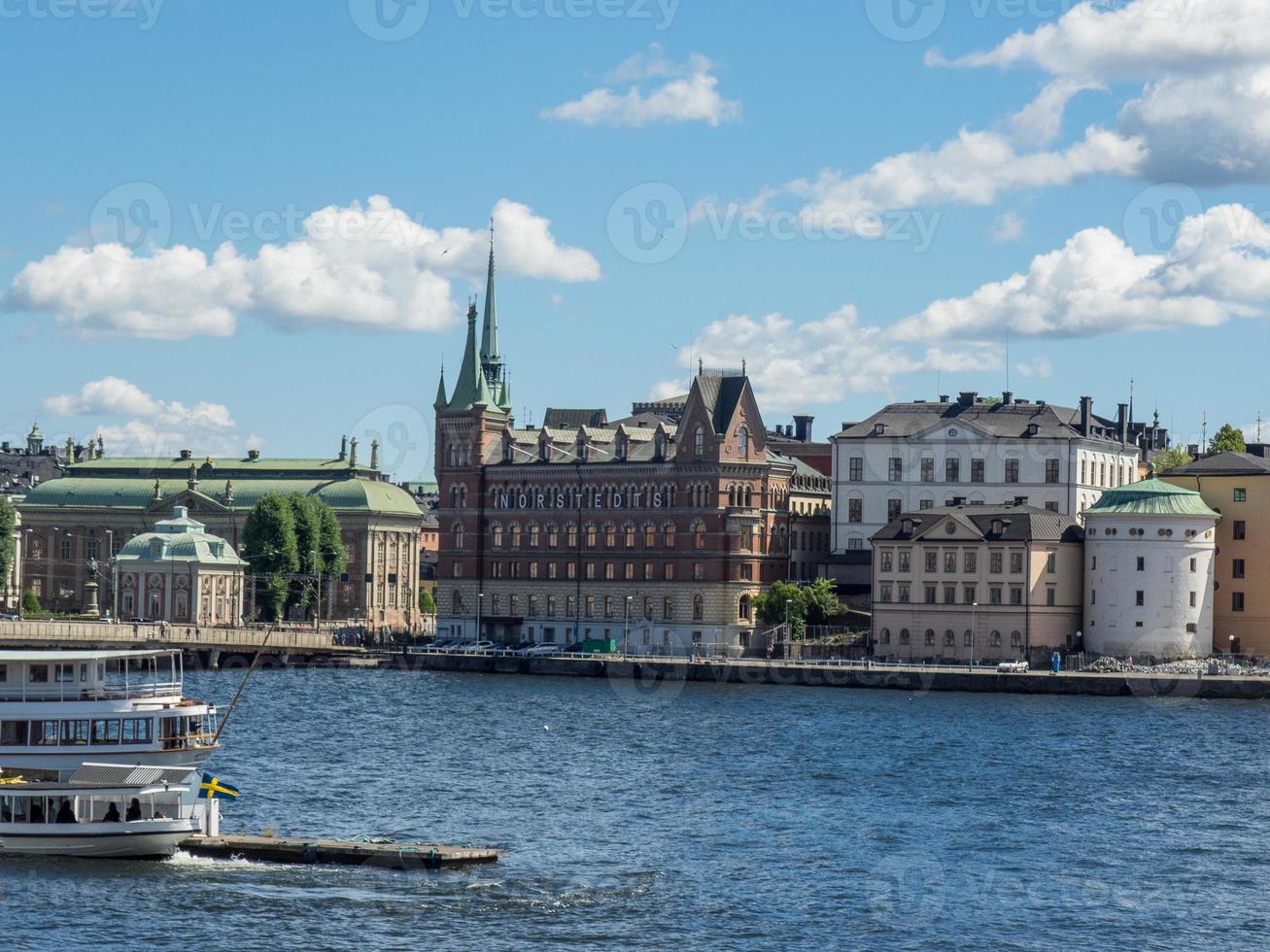 die stadt stockholm in schweden foto