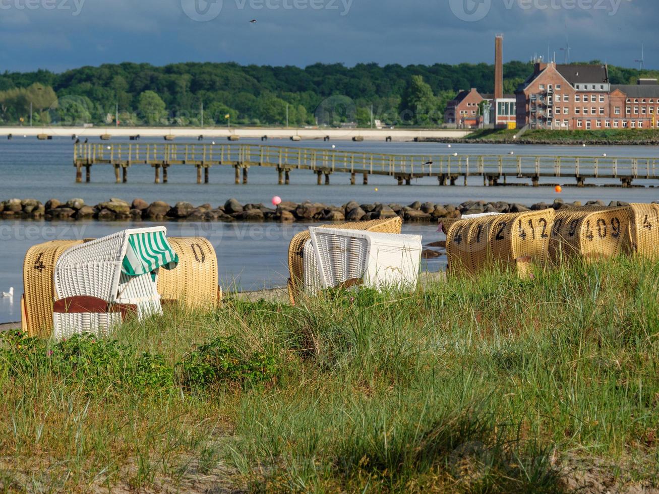 die stadt eckernförde an der ostsee foto