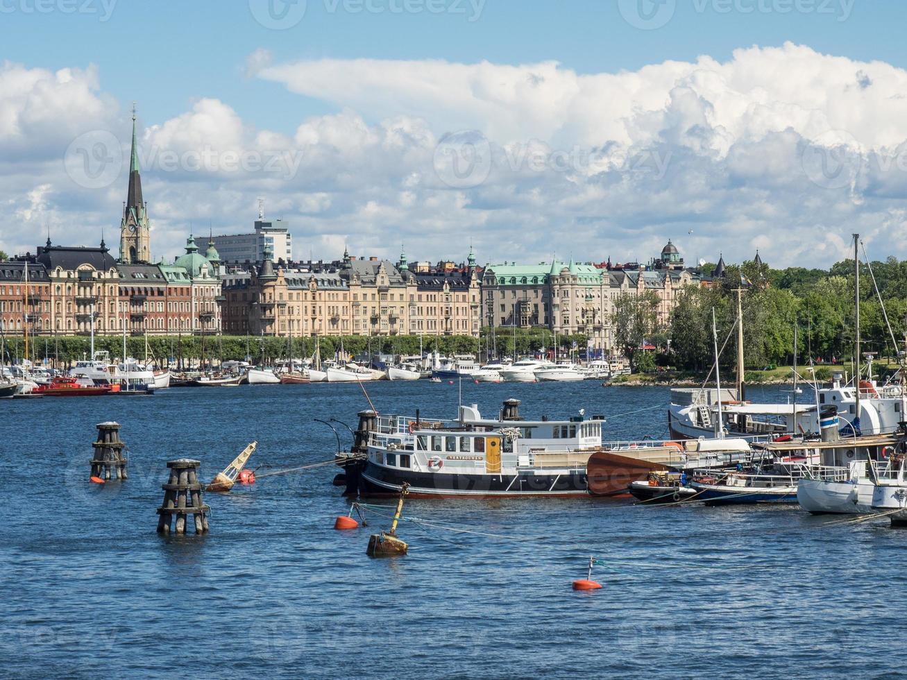 die stadt stockholm in schweden foto