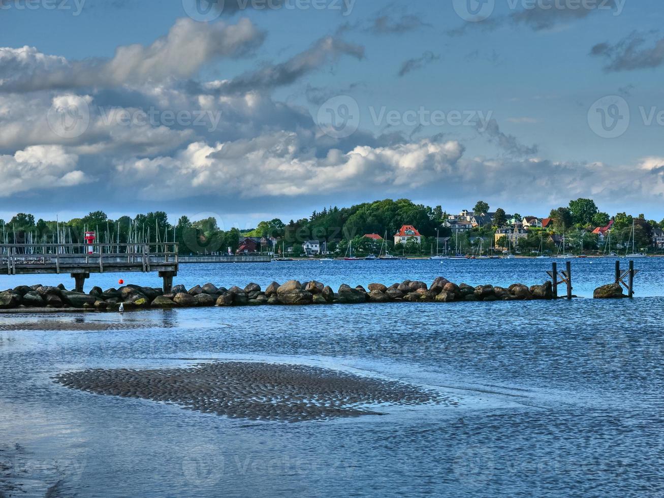 die stadt eckernförde an der ostsee foto