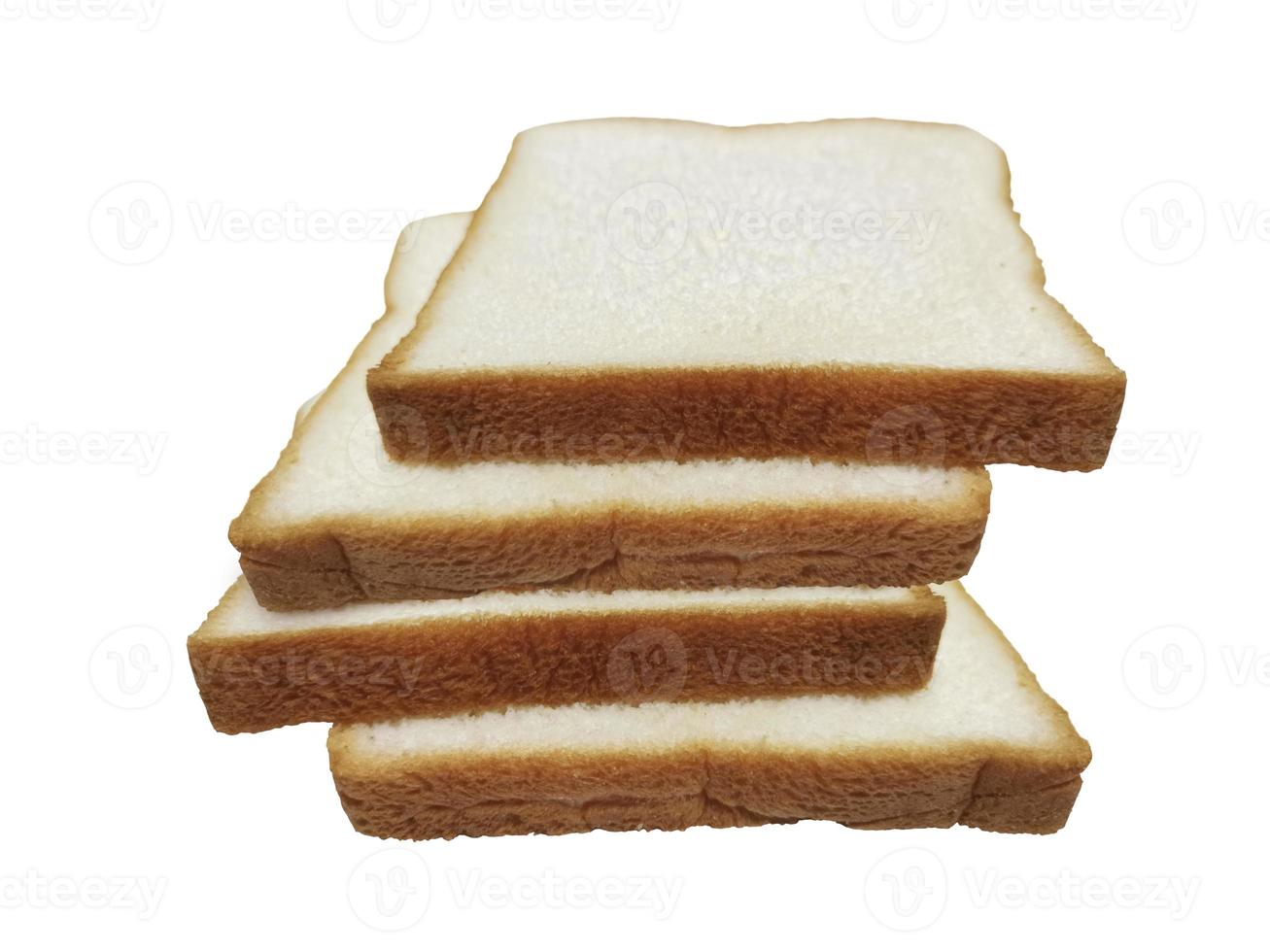 geschnittenes Brot isoliert auf weißem Hintergrund foto