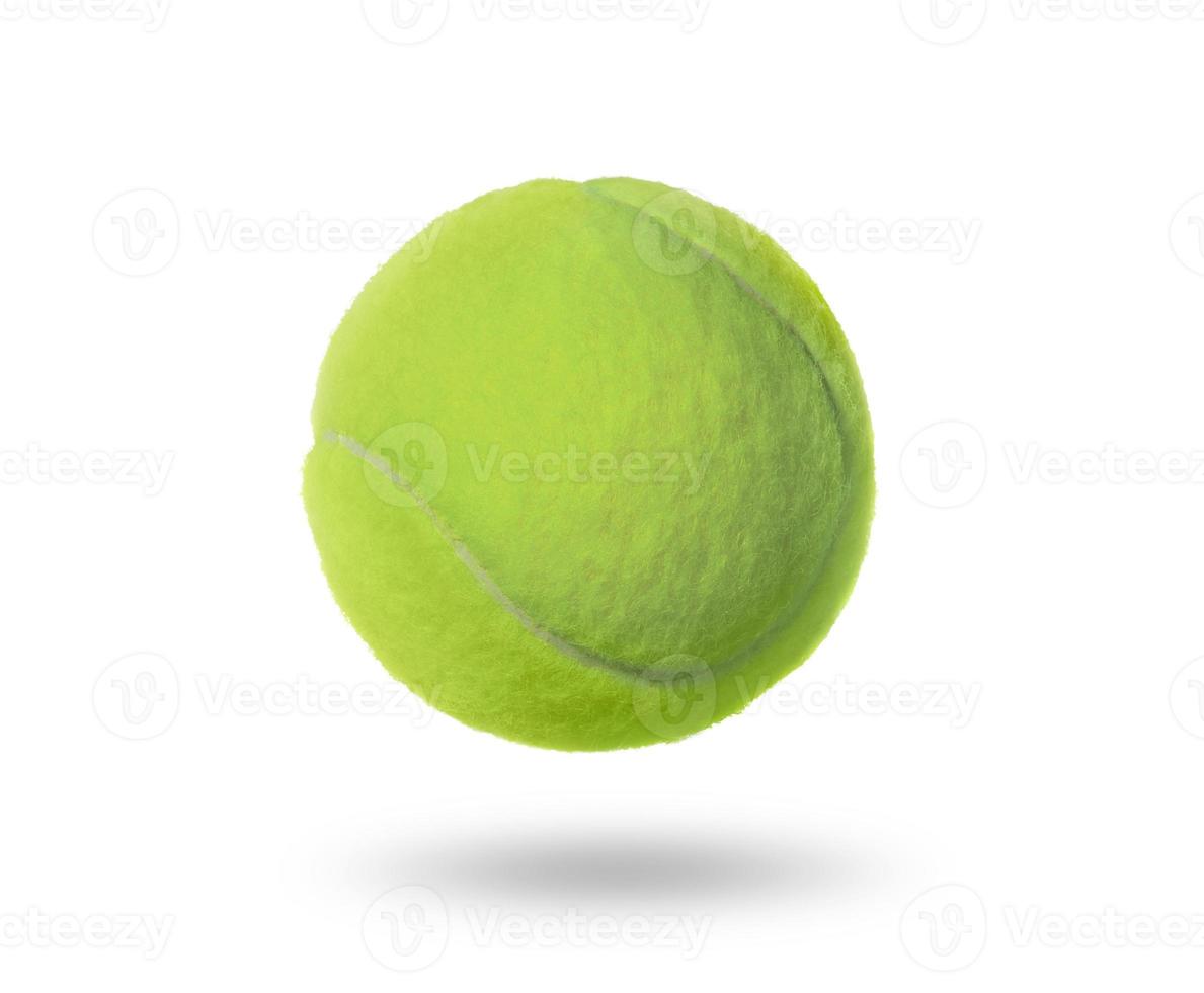 Tennisball isoliert auf weißem Hintergrund foto