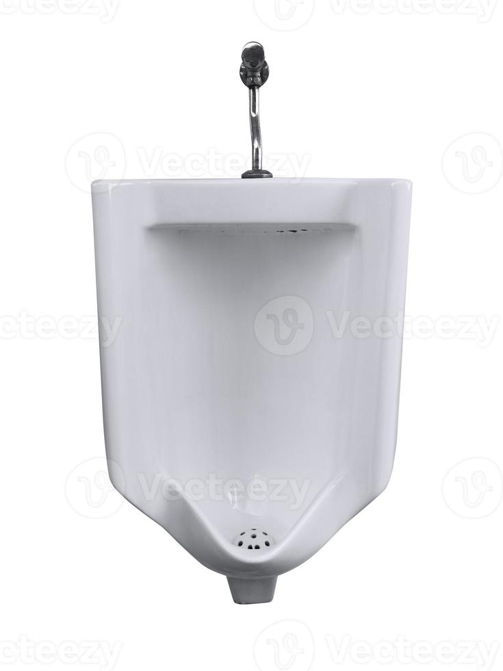 Urinal oder Nachttopf für Männer isoliert auf weißem Hintergrund foto