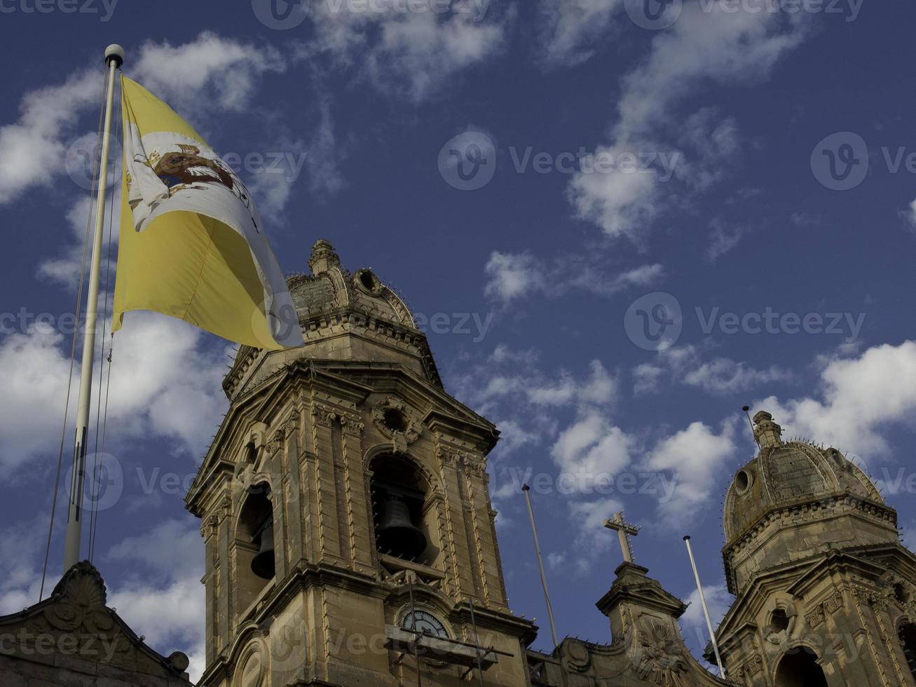 die stadt valetta auf der malta-insel foto