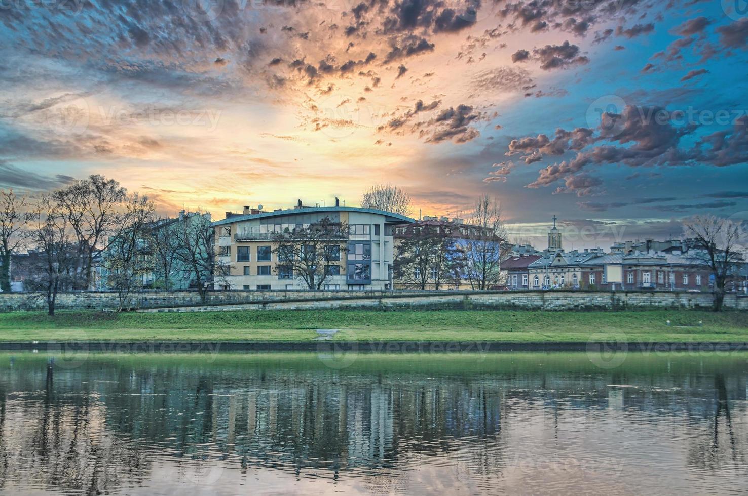 Weichsel in Krakau, Polen foto