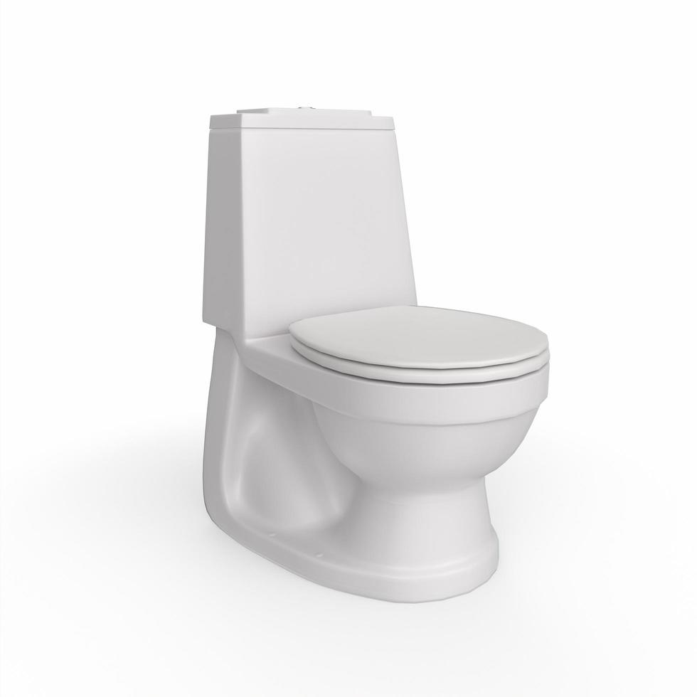 WC-Objekt 3D-Modellierung foto