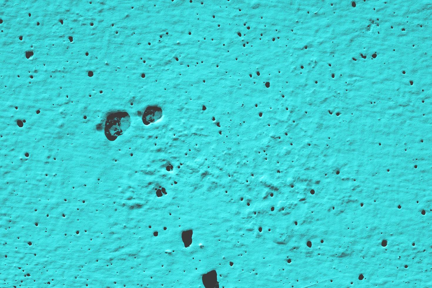 Cyan-blaugrüne Wand- oder Papierstruktur, abstrakter Zementoberflächenhintergrund, Betonmuster, bemalter Zement foto
