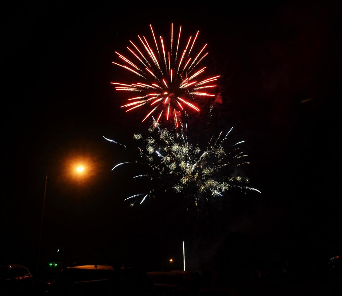 4. Juli Feuerwerk am Himmel foto