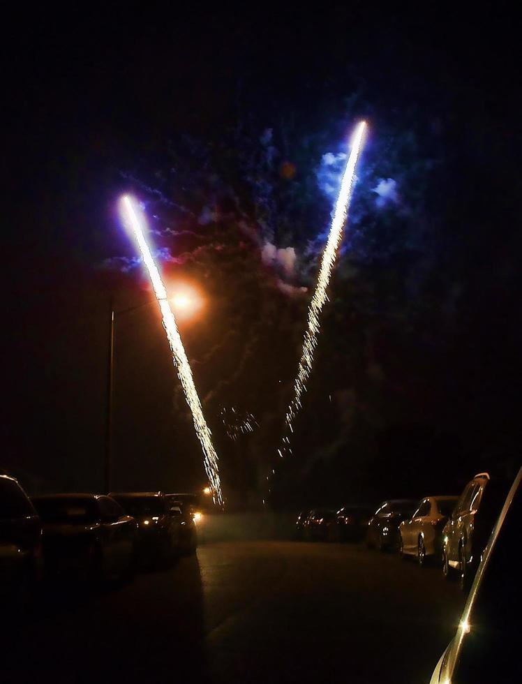 4. Juli Feuerwerk am Himmel foto