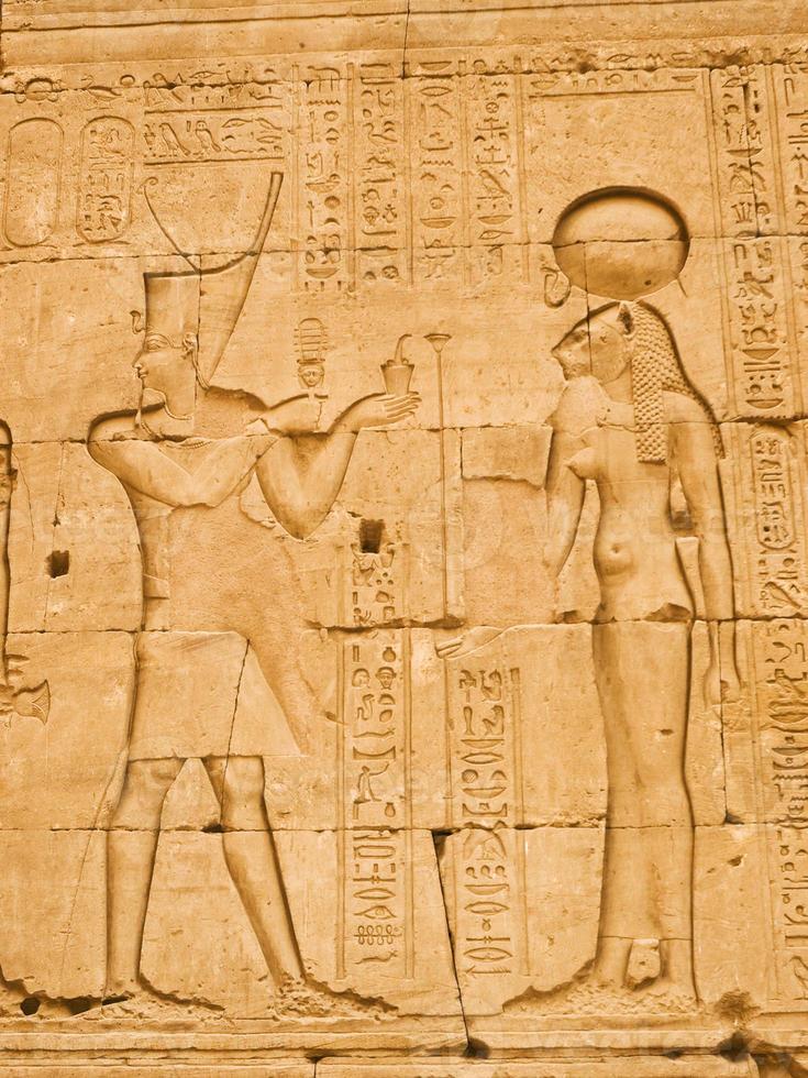 Pharao und alte Göttin foto