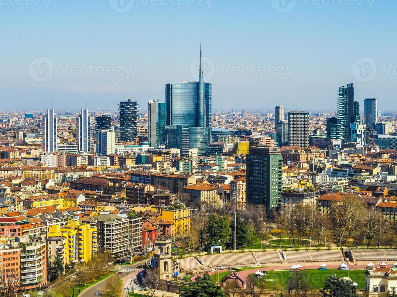 hdr mailand luftaufnahme foto