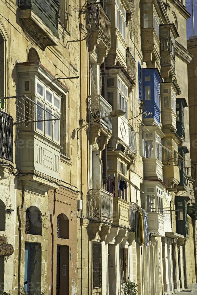 typische Fenster in Valletta-Malta foto
