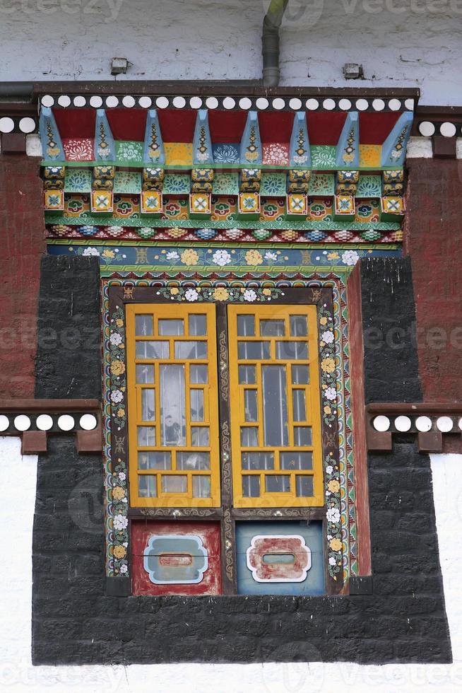 Gemälde über buddhistisches Kloster in Sikkim, Mai 2009, Indien foto