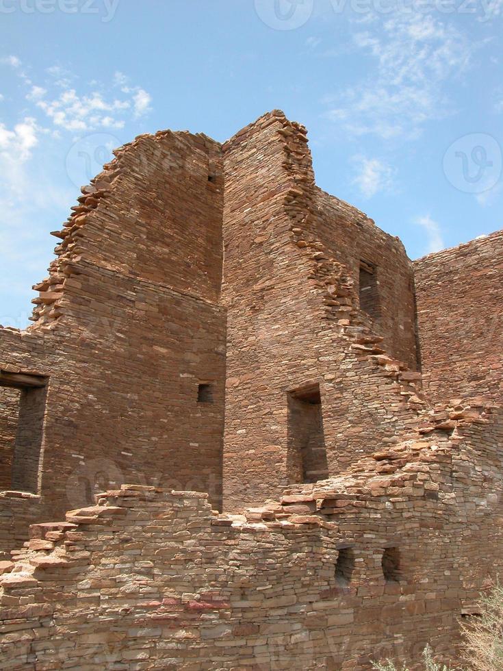 Pueblo-Ruinen - Chaco, New Mexico foto