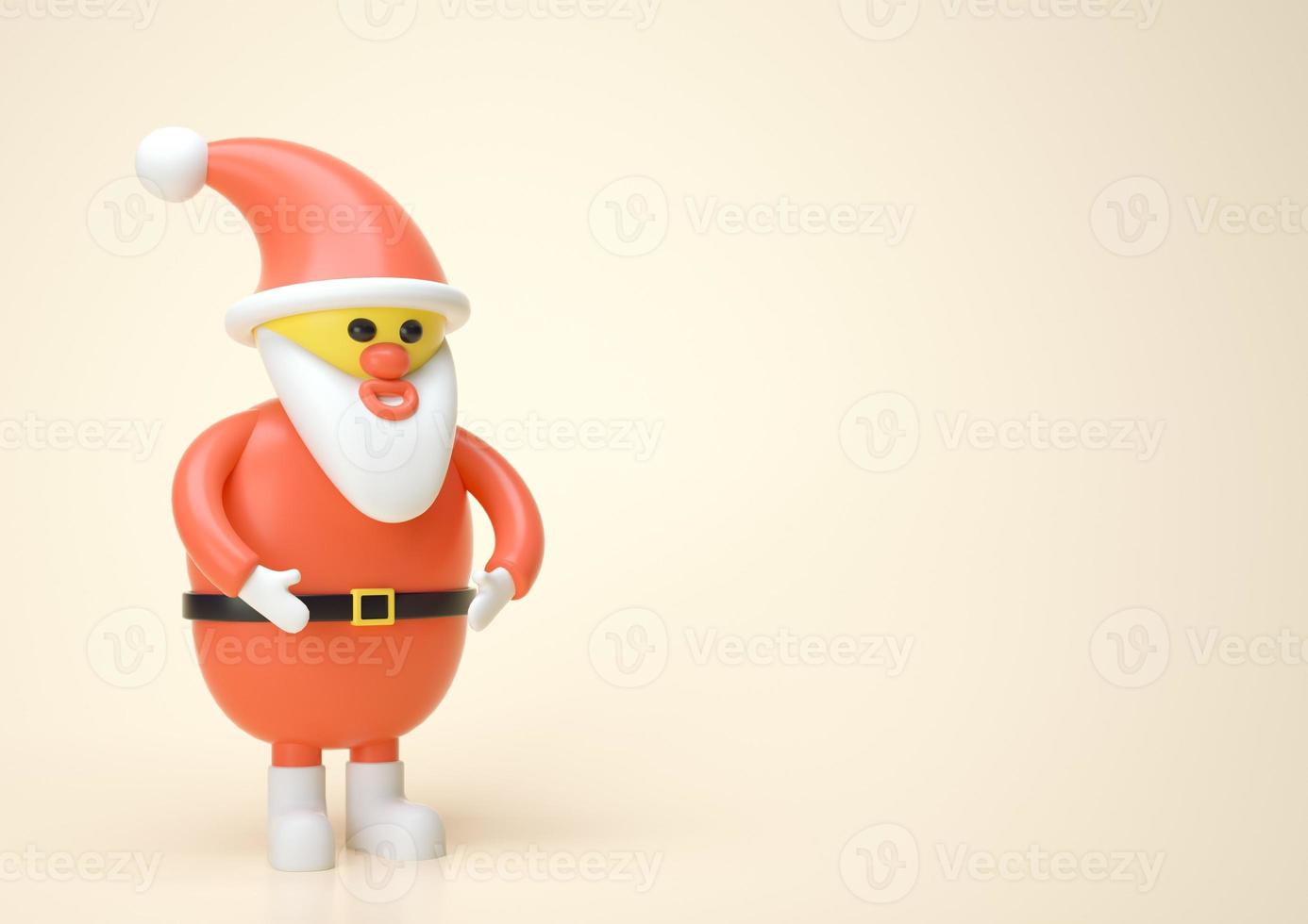 roter weihnachtsmann weihnachten neujahr 3d rendern foto