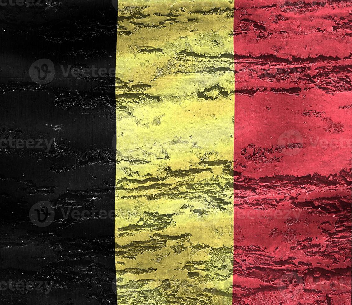 belgische flagge - realistische wehende stoffflagge foto