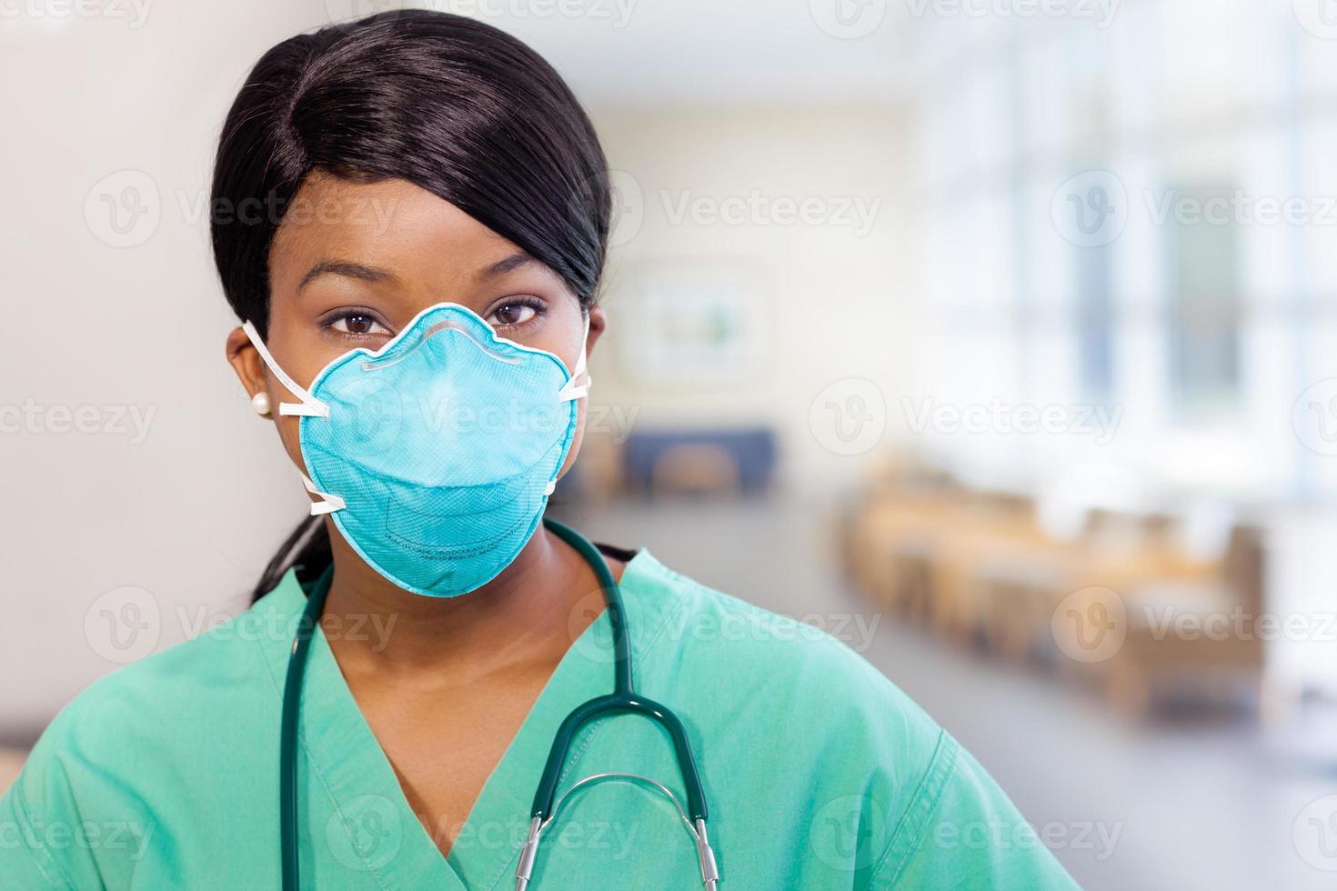 Krankenschwester mit Maske foto