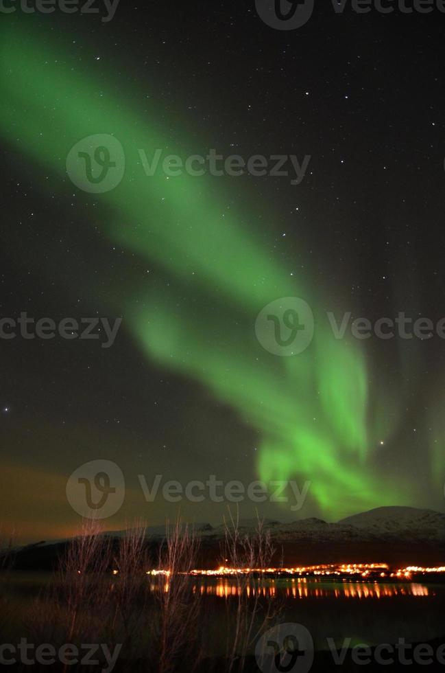 Nordlichter im Norden Norwegens foto