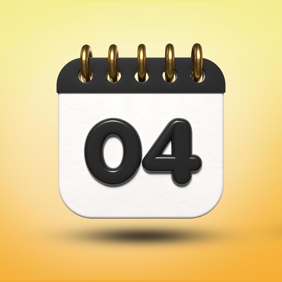 3d transparentes Kalenderdatum 19 für Besprechungsplan, Veranstaltungsplan, Urlaub, Arbeit, Schulfarbe schwarz foto