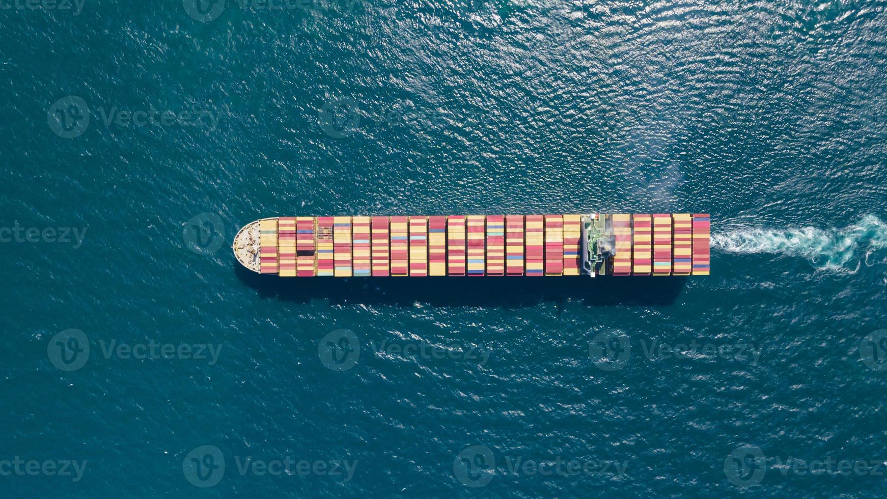 containerschiff logistik import export und container fracht frachtschiff foto