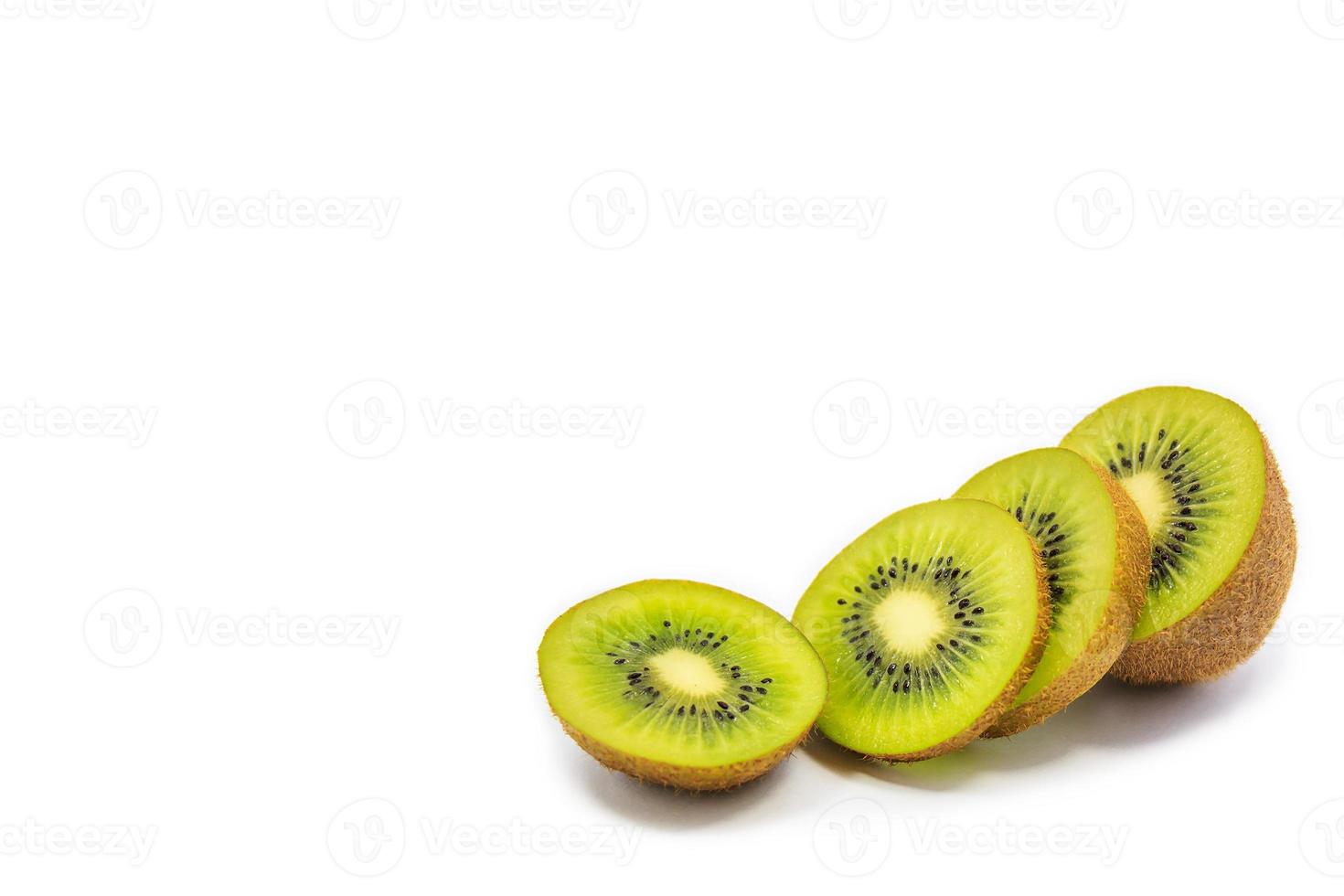 Kiwi isoliert auf weißem Hintergrund foto