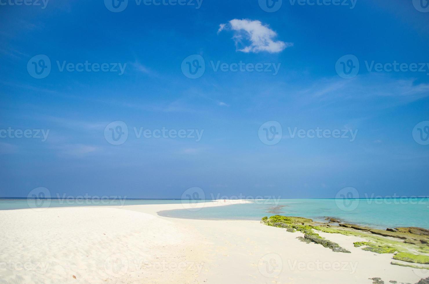 tropische Insel Sandbank foto