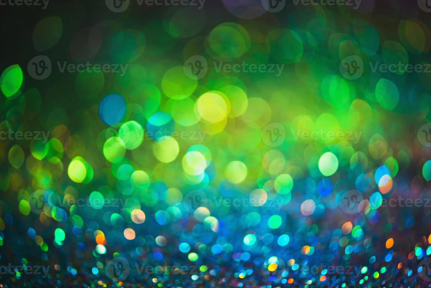 Bokeh-Effekt glitzert bunt verschwommen abstrakter Hintergrund für Geburtstag, Jubiläum, Hochzeit, Silvester oder Weihnachten foto