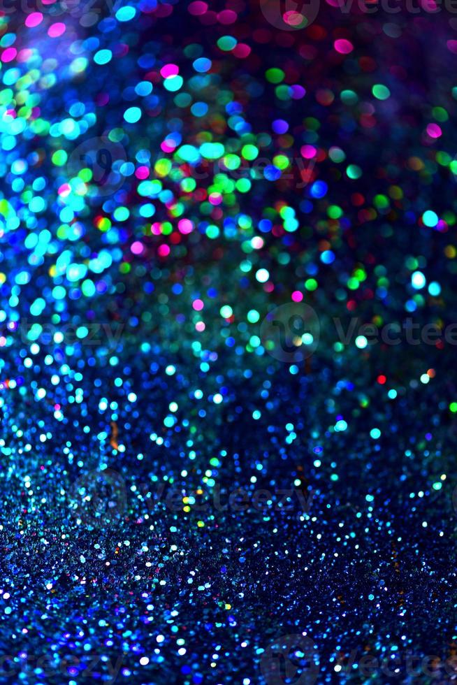 bokeh glitzer bunt verschwommener abstrakter hintergrund für geburtstag, jahrestag, hochzeit, silvester oder weihnachten foto