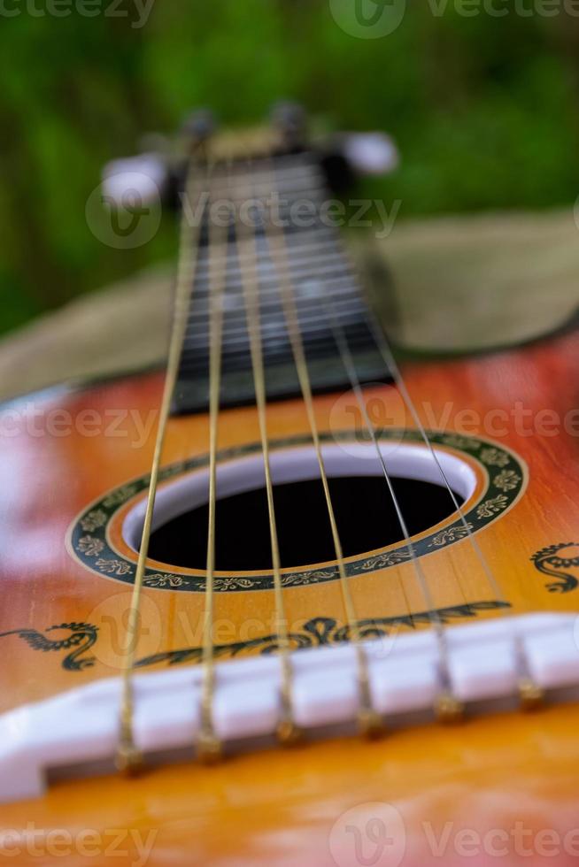 Gitarre in Nahaufnahme foto